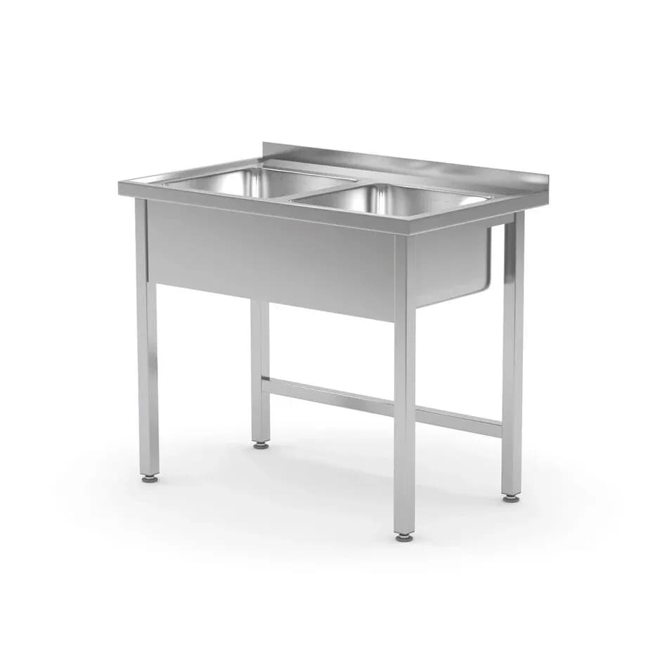 Spalator Inox Sudat 2 Cuve Hendi Kitchen Line 1000x600x850mm Adancime 600mm