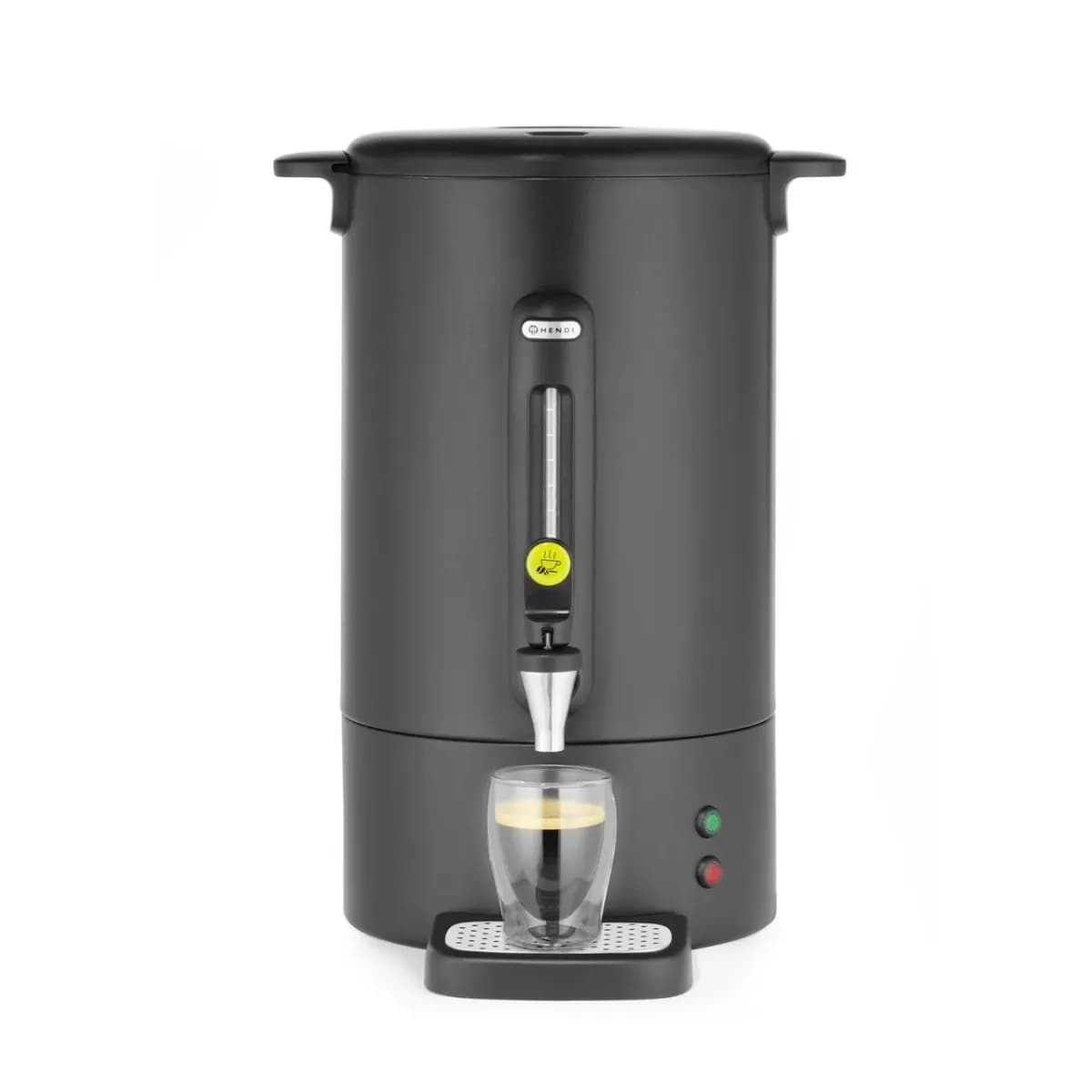 Percolator Hendi UNIQ Concept Line-13 Litri, Negru Mat, Design Bronwasser, 1650W