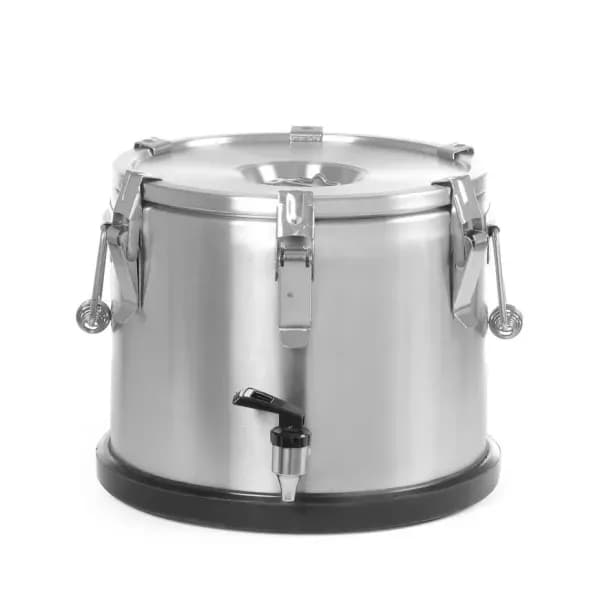 Termos Portabil cu Robinet Hendi Profi Line-15 Litri, Inox AISI 304/430, 6-8 Ore Izolație