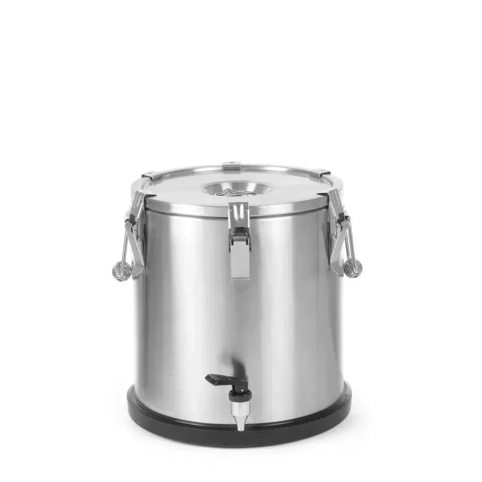 Termos Portabil cu Robinet Hendi Profi Line-20 Litri, Inox AISI 304/430, 6-8 Ore Izolație