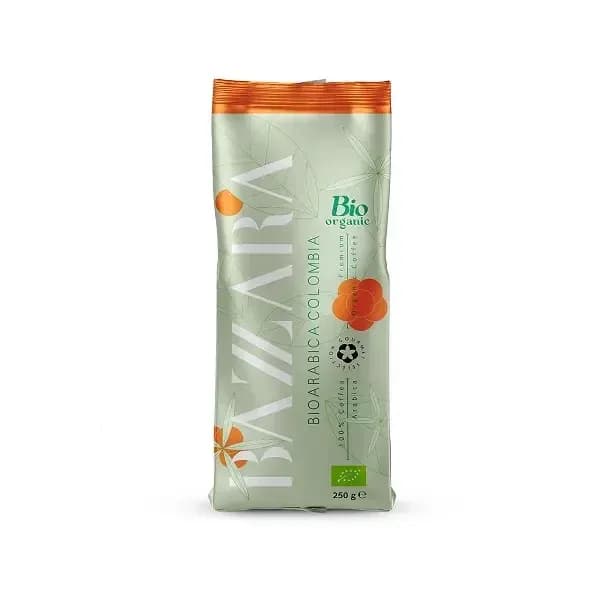 Cafea Bazzara Bioarabica Colombia boabe 250 gr