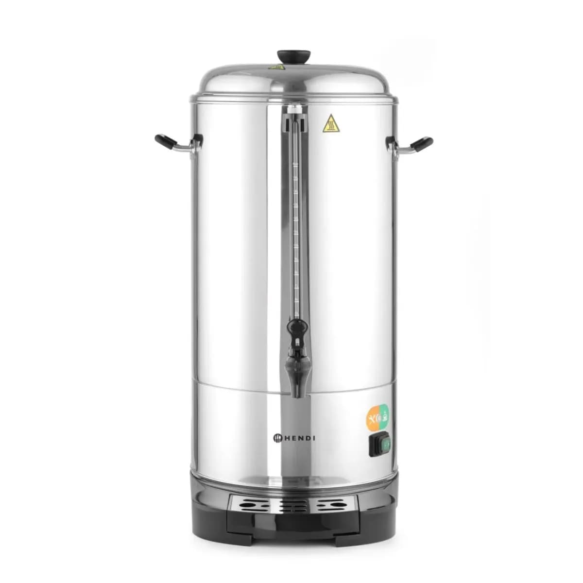 Percolator Hendi Pereți Dubli-10 Litri, 1500W, Robinet Anti-Picurare, Inox