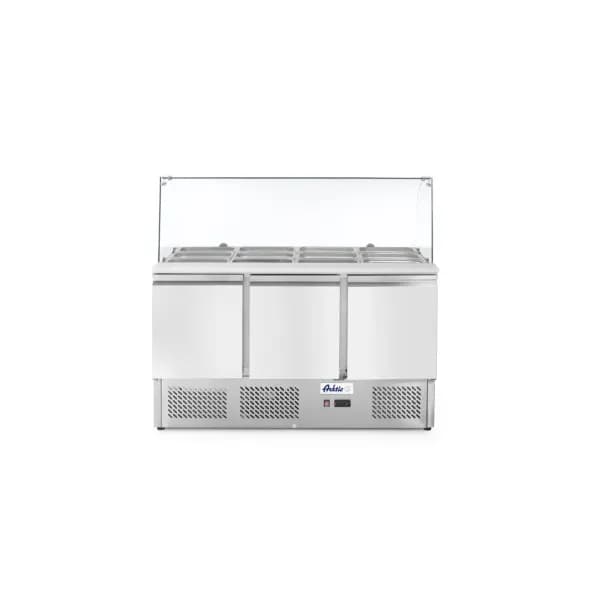 Masa Rece 3 Usi ARKTIC by Hendi 380L -2/+8°C 310W cu Afisaj GN 1365x700x1300mm