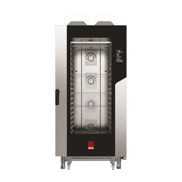 Cuptor pe gaz cu convectie cu abur Millennial Black Mask Gastro, 20× GN 1/1, Tecnoeka, 230V/1450W, 30000kW, 930x1160x(H)2060mm