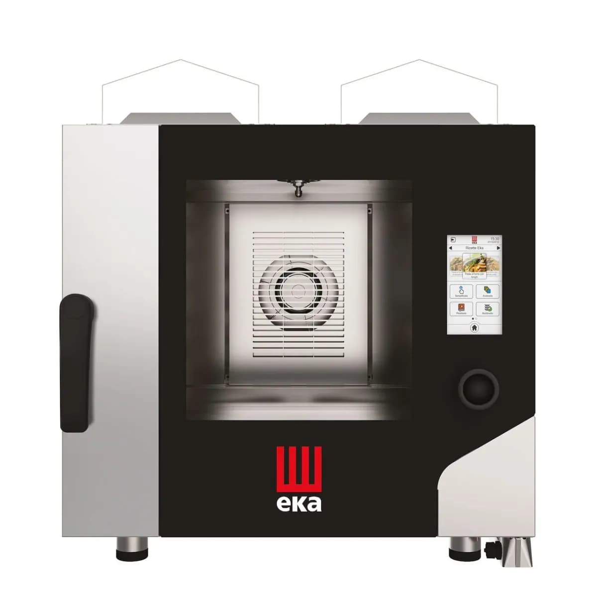 Cuptor pe gaz cu convectie cu abur Millennial Touch Screen Gastro, Tavi GN 1/1 Tecnoeka, 230V/300W, 9300kW, 730x850x(H)800mm