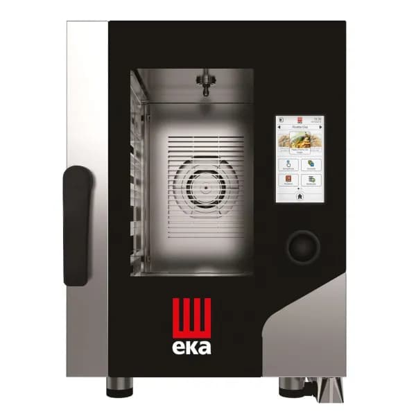 Cuptor cu aburi cu convectie Millennial Touch Screen Gastro Compact 6x GN 2/3, electric, Tecnoeka, 400V/5200W, 500x750x(H)700mm