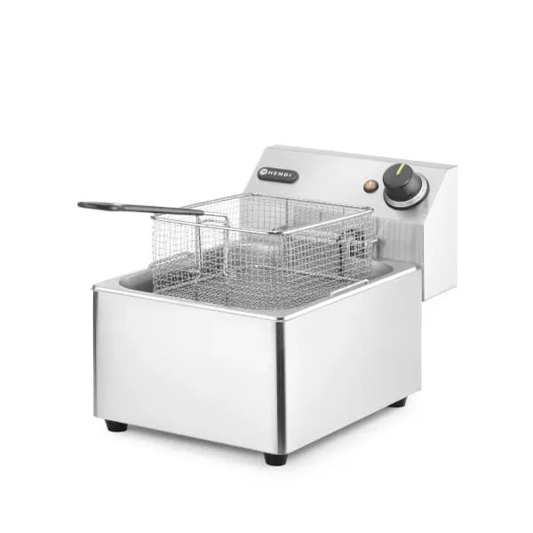 Friteuza Electrica Profesionala Hendi Blue Line 6L 3300W Termostat 0-190°C Zona Rece