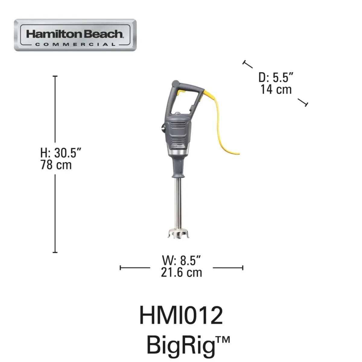 Blender cu imersie HMI018-CE BigRig™ 930x216 mm, Hamilton Beach Commercial