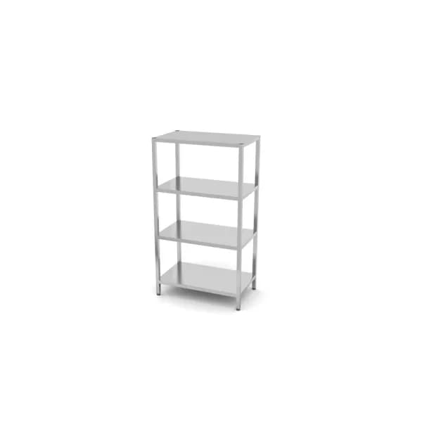 Raft Metalic Depozitare 4 Polite Reglabile Hendi Inox AISI 430 50kg/Polita 1200x500x1800mm