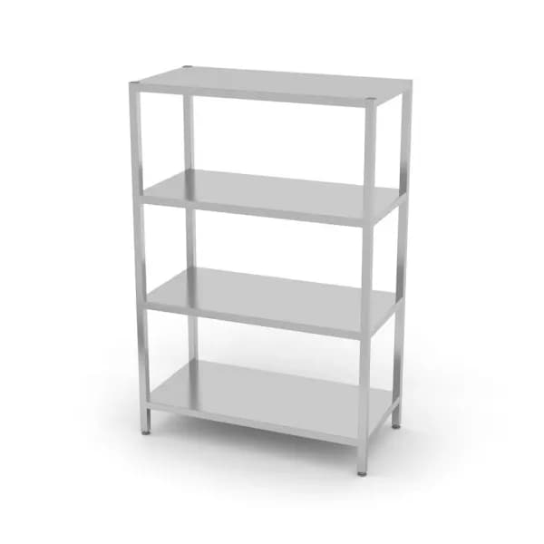 Raft Metalic Depozitare 4 Polite Reglabile Hendi Inox AISI 430 50kg/Polita 1000x400x1800mm