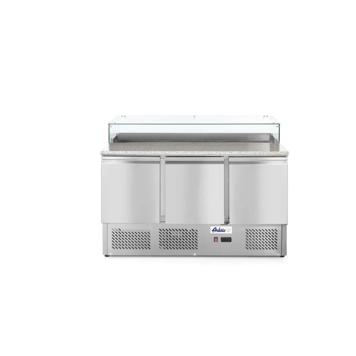 Masa Pizza Profesionala ARKTIC by Hendi 3 Usi 380L Inox -2/+8°C 310W 1365x700x1120mm
