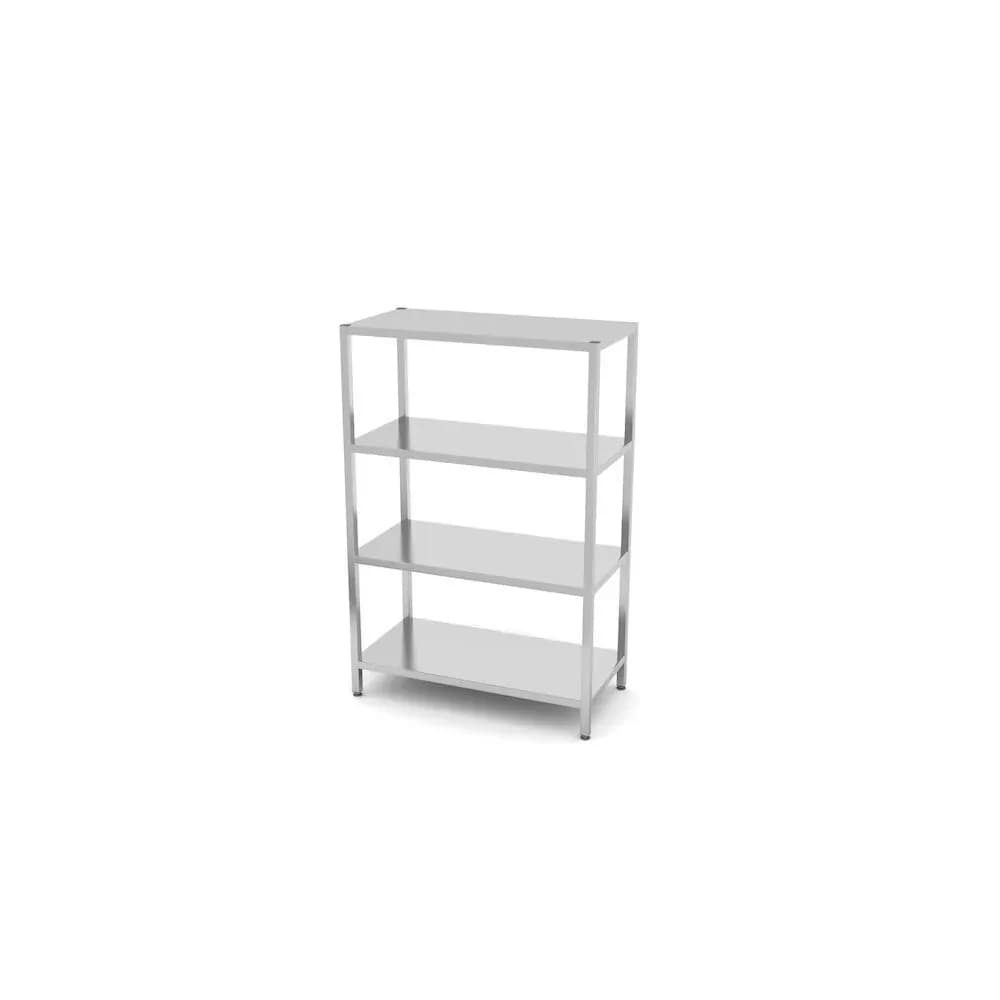 Raft Metalic Depozitare 4 Polite Hendi Kitchen Line Inox AISI 430 50kg/Polita 1200x600x1800mm