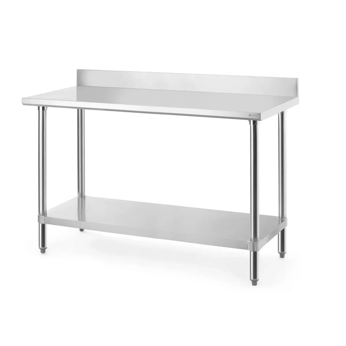 Masa de Lucru Centrala cu Rebord Hendi Inox 130kg/m2 Acces 4 Laturi Inaltime Bar 1400x600x950mm