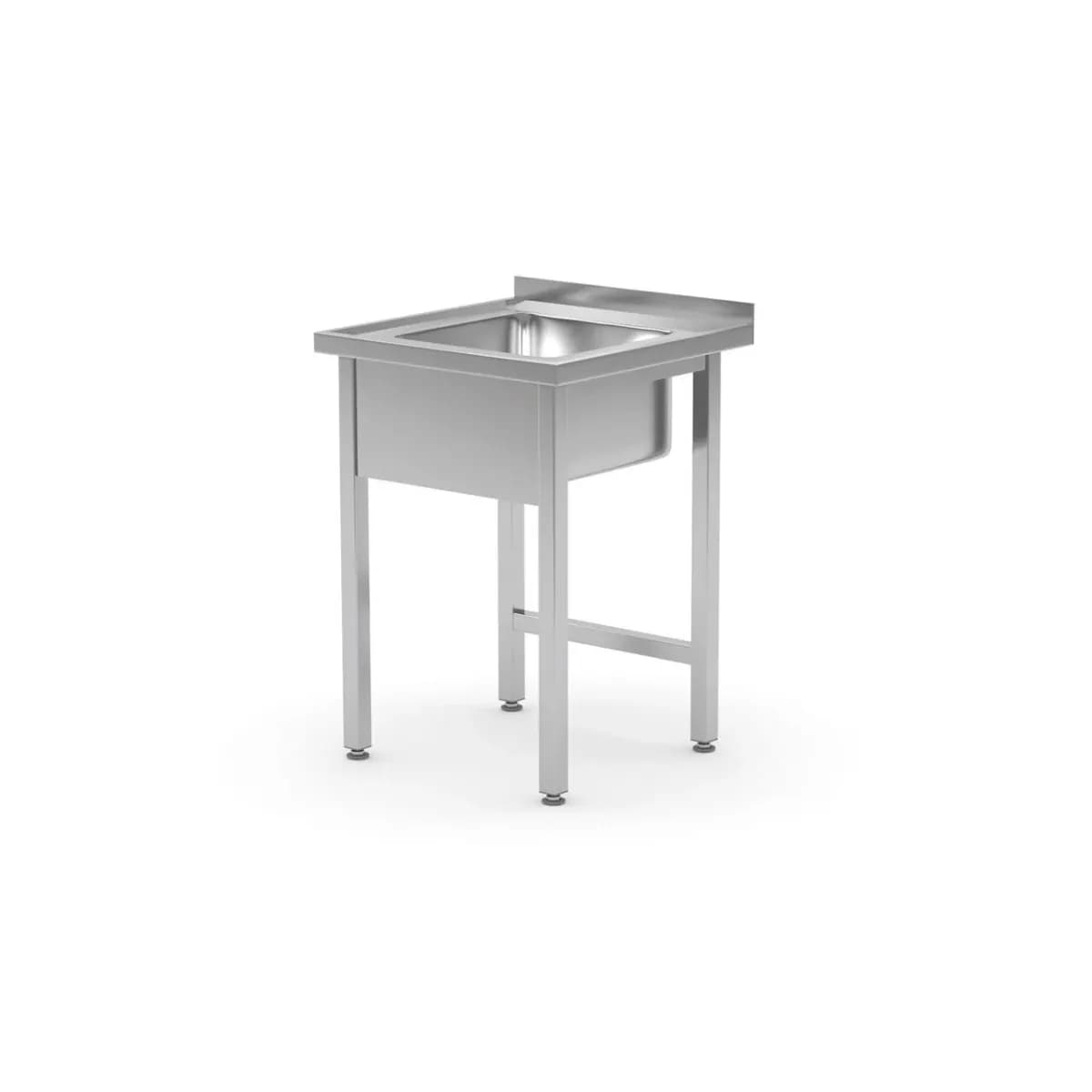 Chiuveta Profesionala Inox Hendi Kitchen Line 600x600x850mm Cuva 400x400x250mm AISI 304