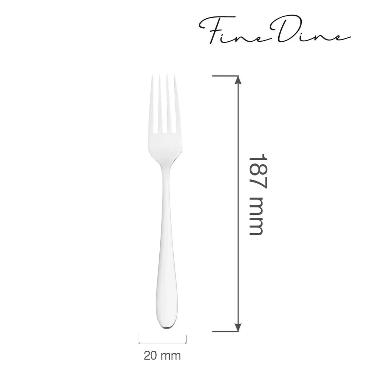 Furculiță de Desert OVE Como, 187 mm, Inox