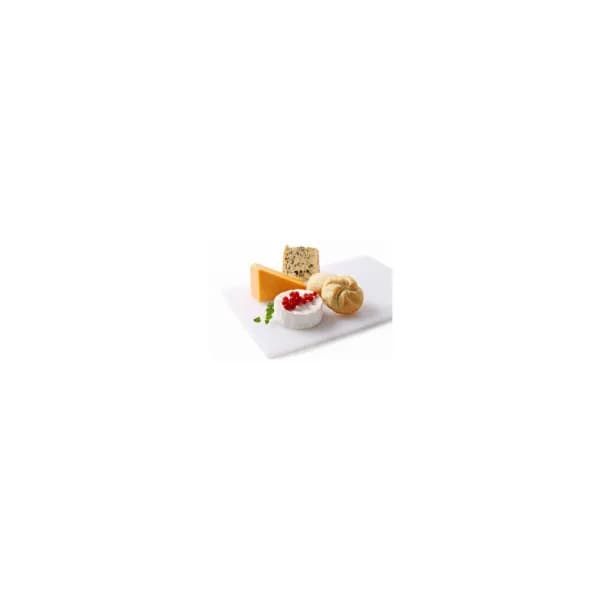 Tocator alb, 26.5x32.5x(H)1.2 cm - GN1/2, cu sant de scurgere, polietilena HDPE 500, respecta normele de igiena HACCP, Hendi
