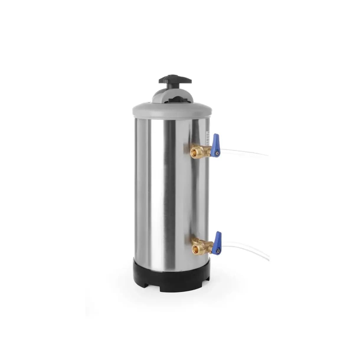 Dedurizator apa Hendi, presiunea maxima / minima a apei: de la 1 la 8 bari, 185x(H)600 mm, capacitate, 16 l /11,2 kg, otel inoxidabil,